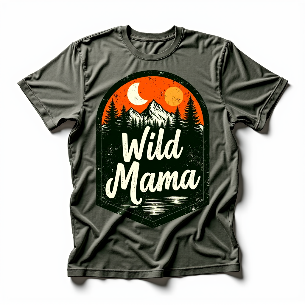 Wild Mama Shirt | Hiking Camping Outdoor Adventure Mom T-Shirt