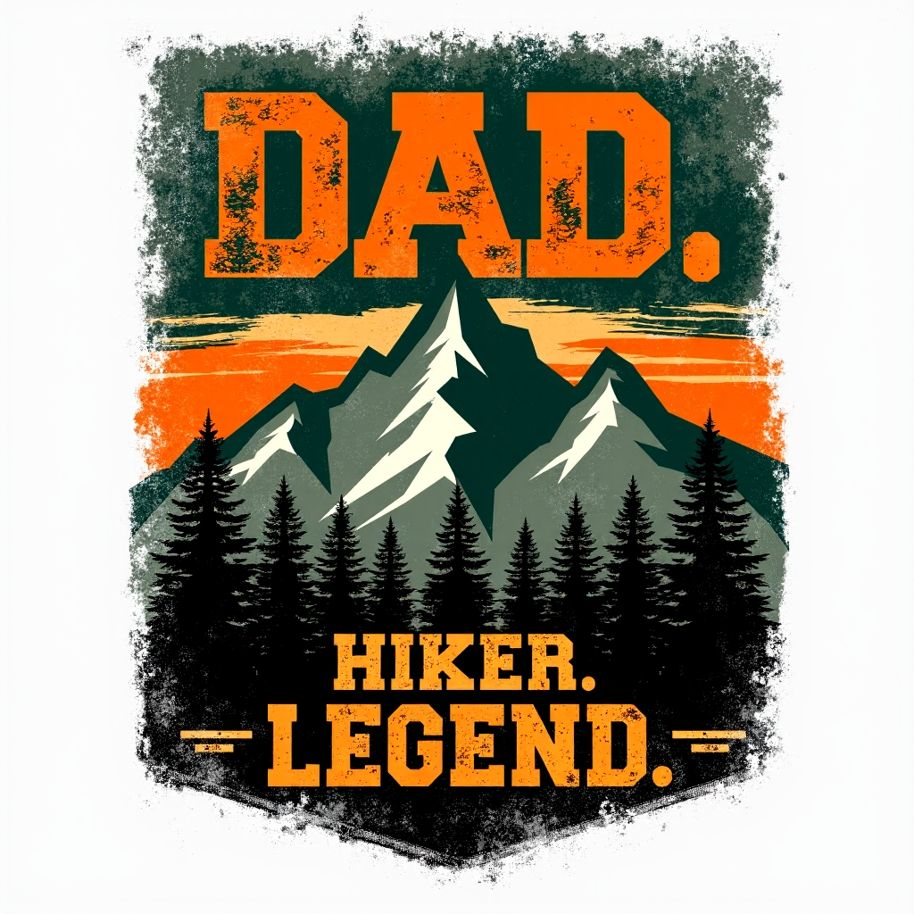 Hiking Dad Shirt – Dad. Hiker. Legend. Outdoor Adventure Dad Tee