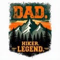 Hiking Dad Legend Hoodie | Outdoor Adventure Dad Gift Shirt