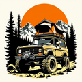 Overlanding 4x4 Rooftop Tent Hoodie | Off-Road Trail Life Sweatshirt | Overland Adventure Gift for Men