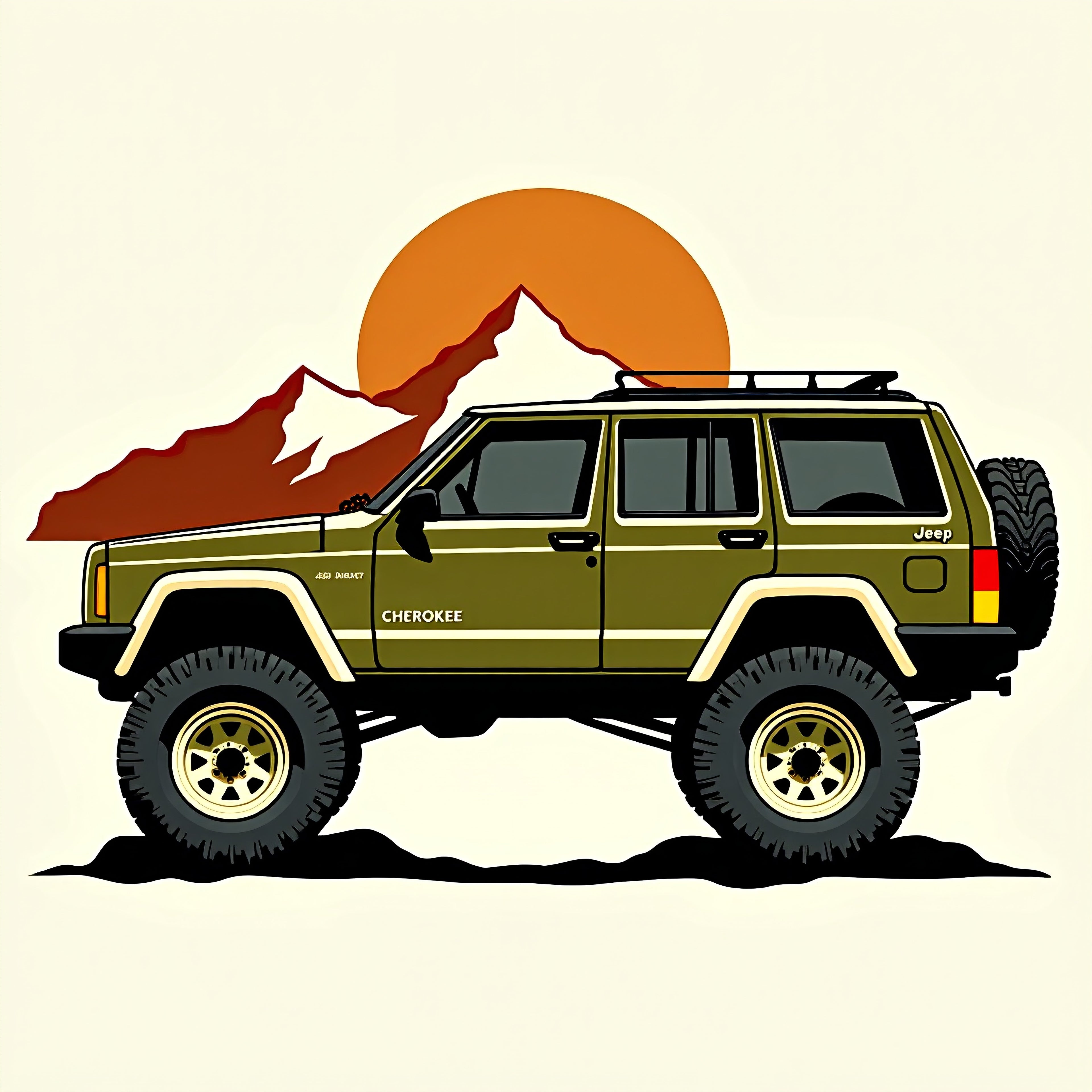 1998 Jeep Cherokee XJ Vintage Off-Road Hoodie