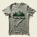 Nature Is My Therapy Shirt | Trails Heal Mental Health Hiking Tee
