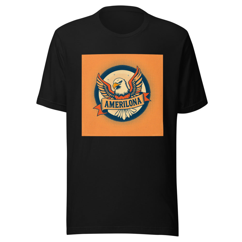 Vintage Americana Eagle T-Shirt | Retro Distressed Graphic Tee | Faded 1950s Style Gift for Men