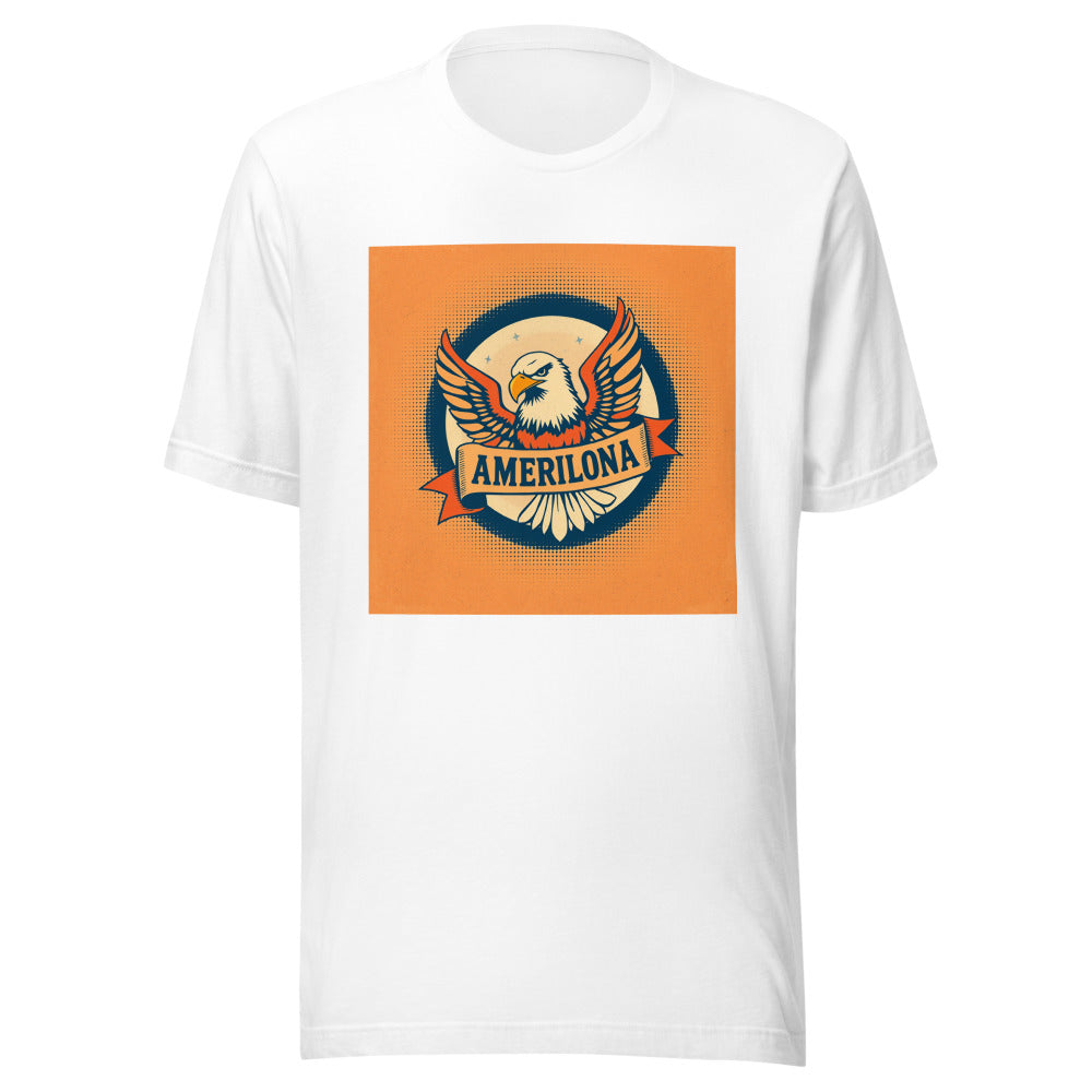 Vintage Americana Eagle T-Shirt | Retro Distressed Graphic Tee | Faded 1950s Style Gift for Men